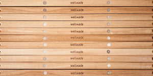 close up of magnetic poster hangers