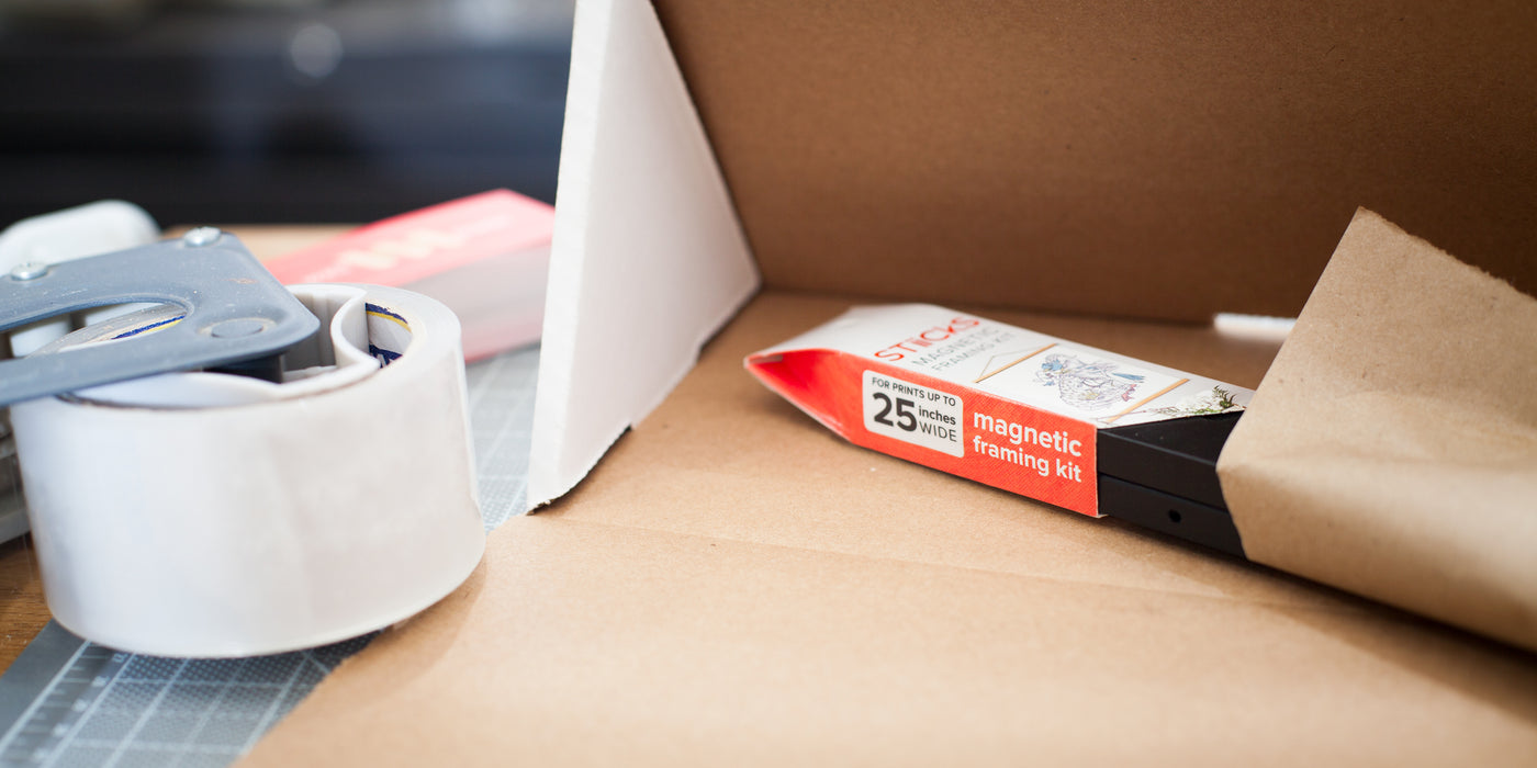 close up of product packaging