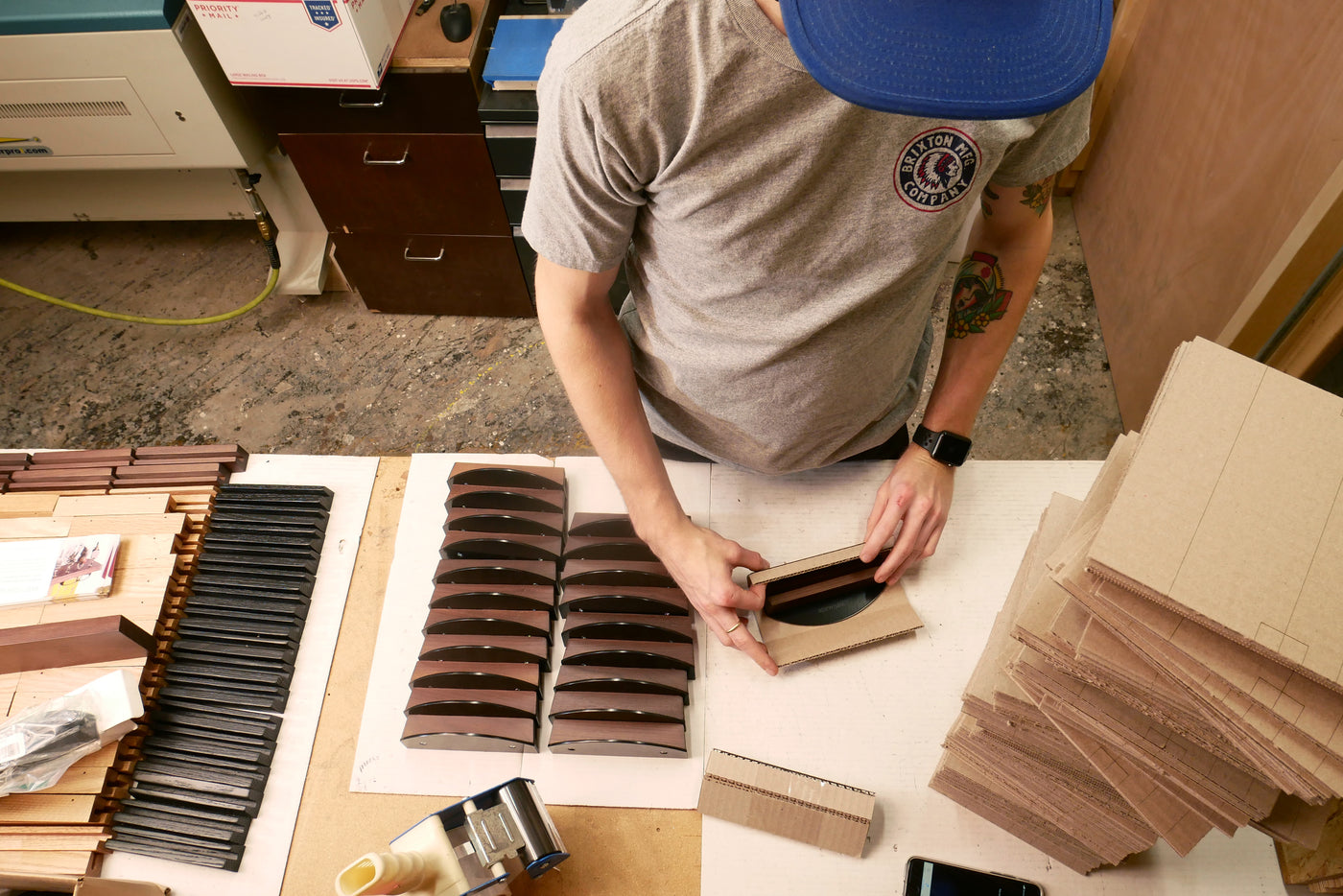 products being packaged