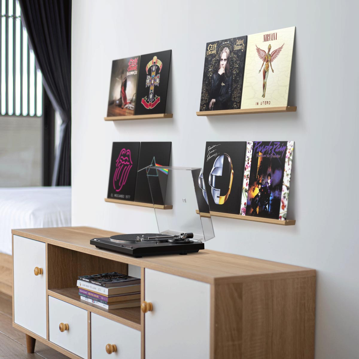 Record Display Table Visible Vinyl | Vinyl Record Wall Mount Display | Well Made