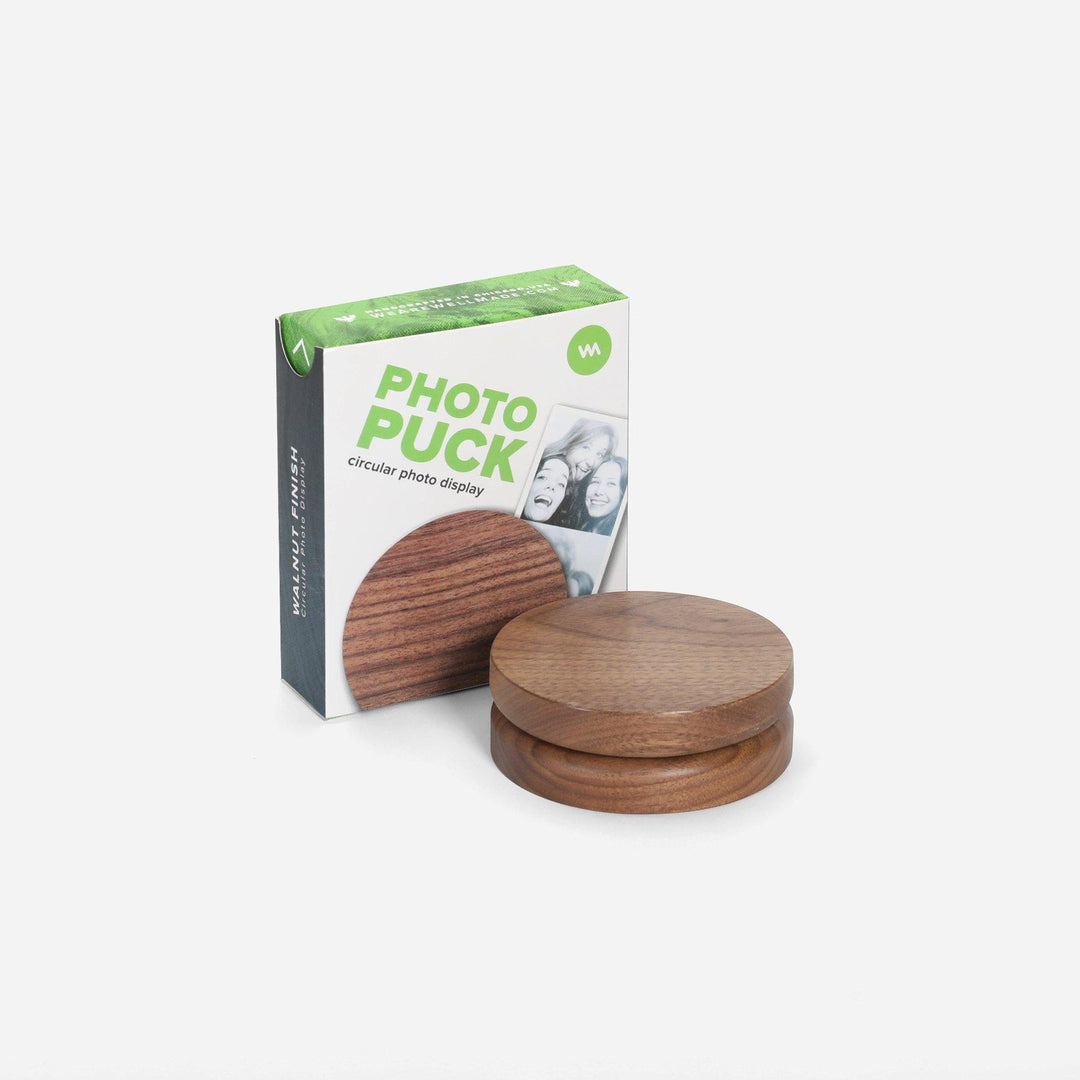 Photo Puck | Wooden Circular Photo Display | Well Made